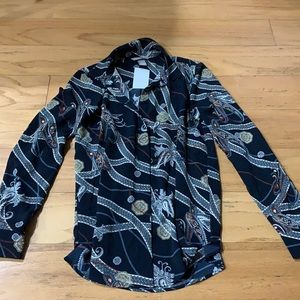 NWT H&M button up long sleeve size 2